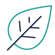 icon feuille bleu et verte