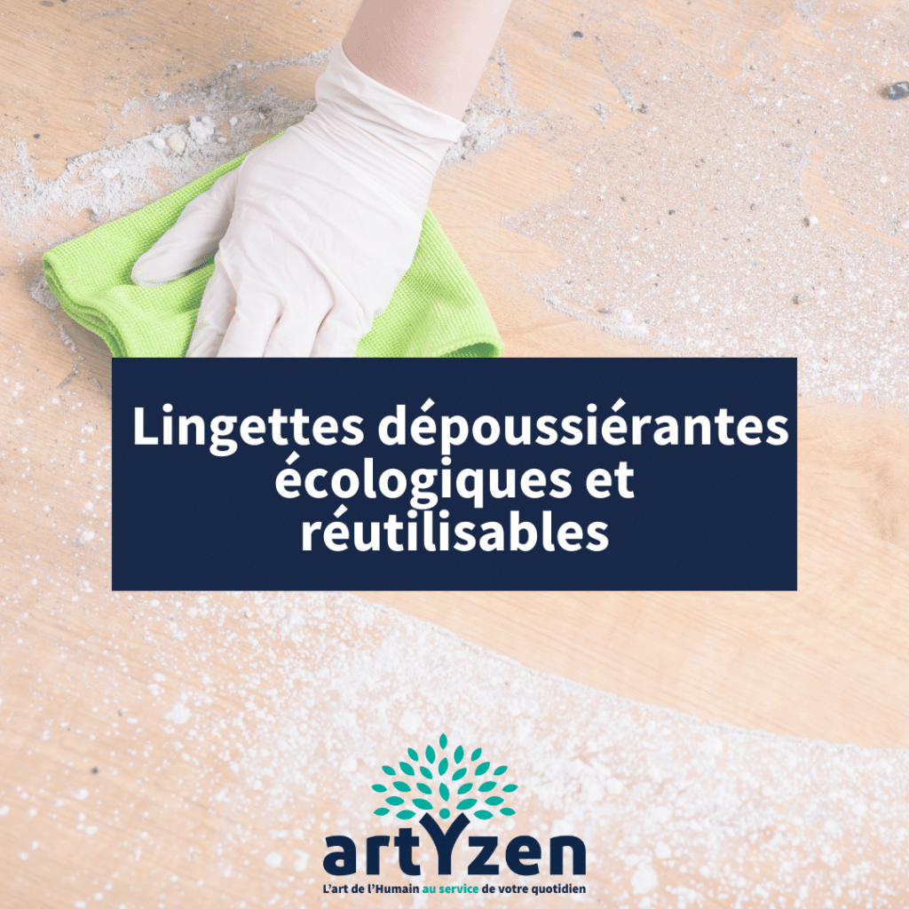 Lingettes dépoussiérantes écologiques et réutilisables